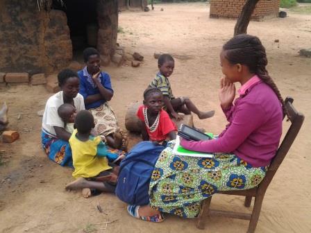 Survey interview with mobile device